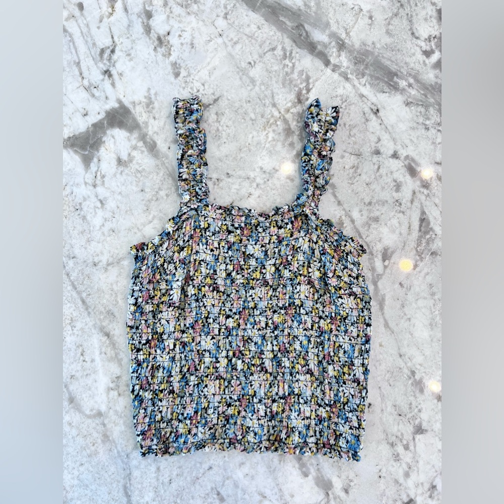 Abercrombie & Fitch “All-Over Smocked Wide Strap Cami” - Size SMALL.